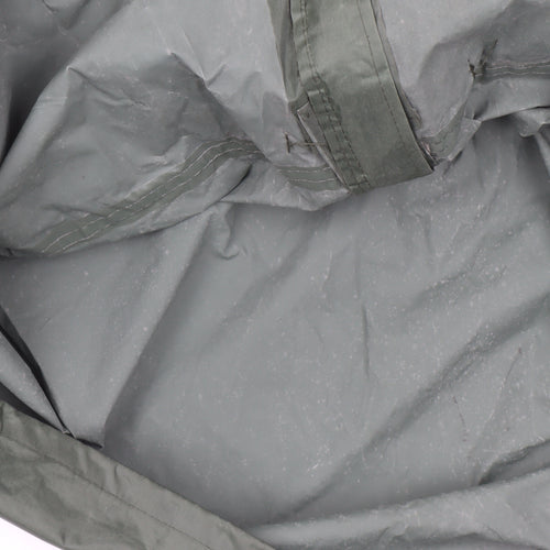 Mountain Essentials Men’s Green Hooded Rain Jacket Size M Water Resistant