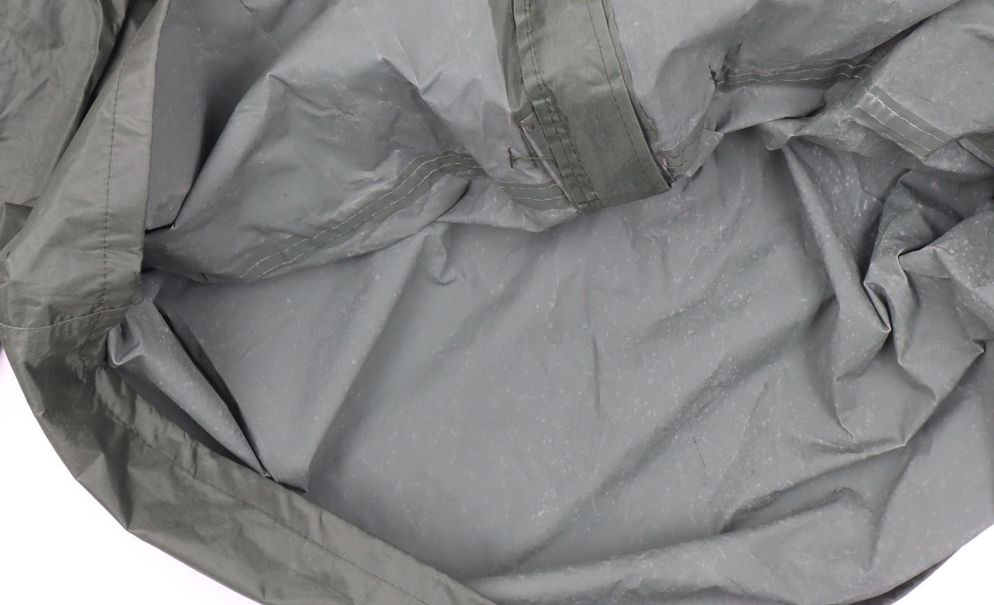 Mountain Essentials Men’s Green Hooded Rain Jacket Size M Water Resistant