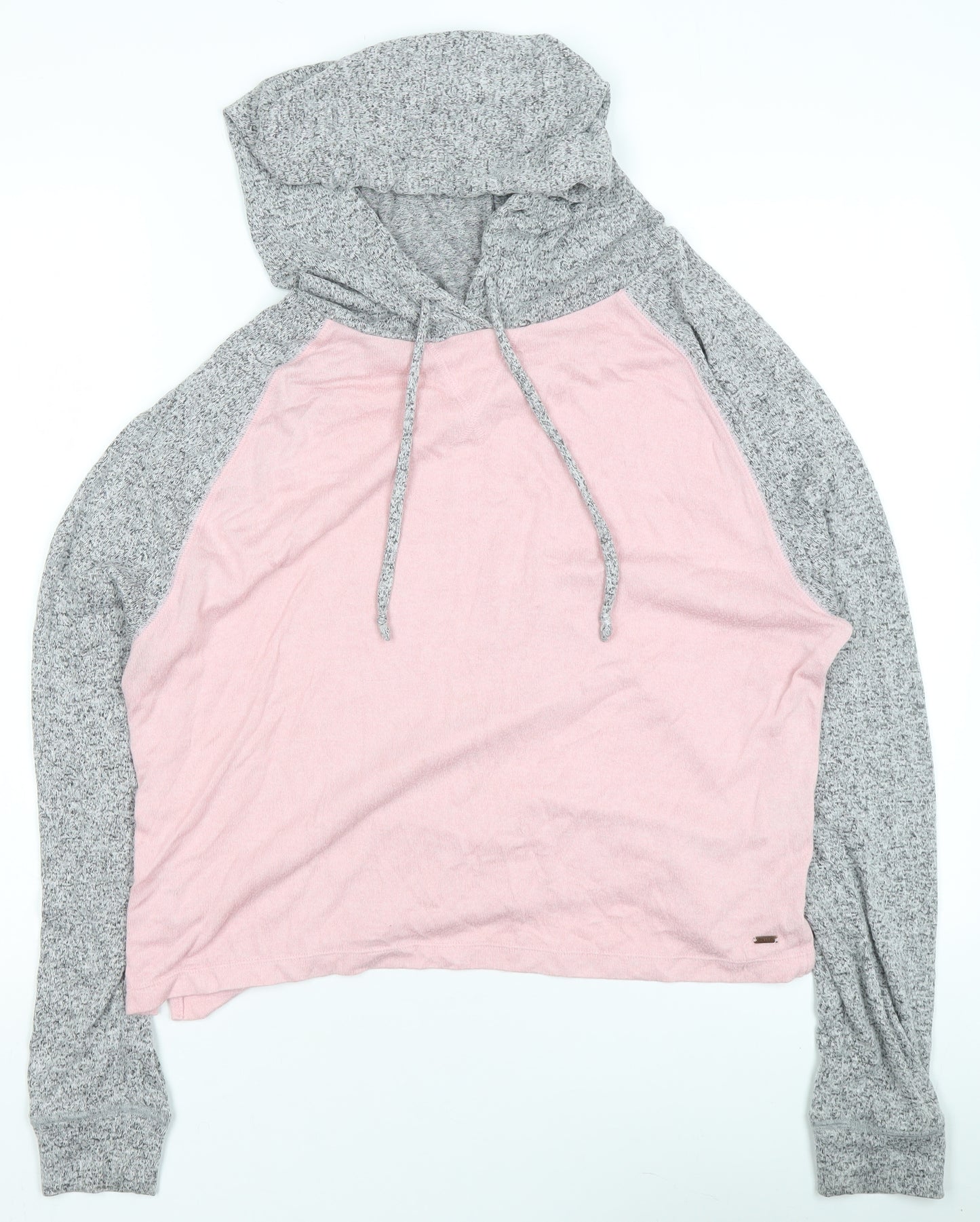 Victoria's Secret PINK Women's Grey & Pink Pullover Hoodie Size S