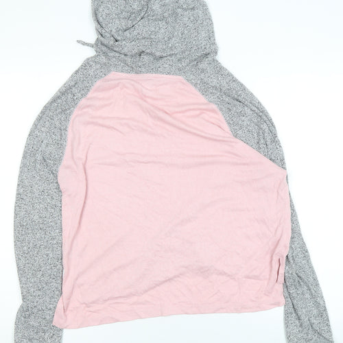 Victoria's Secret PINK Women's Grey & Pink Pullover Hoodie Size S