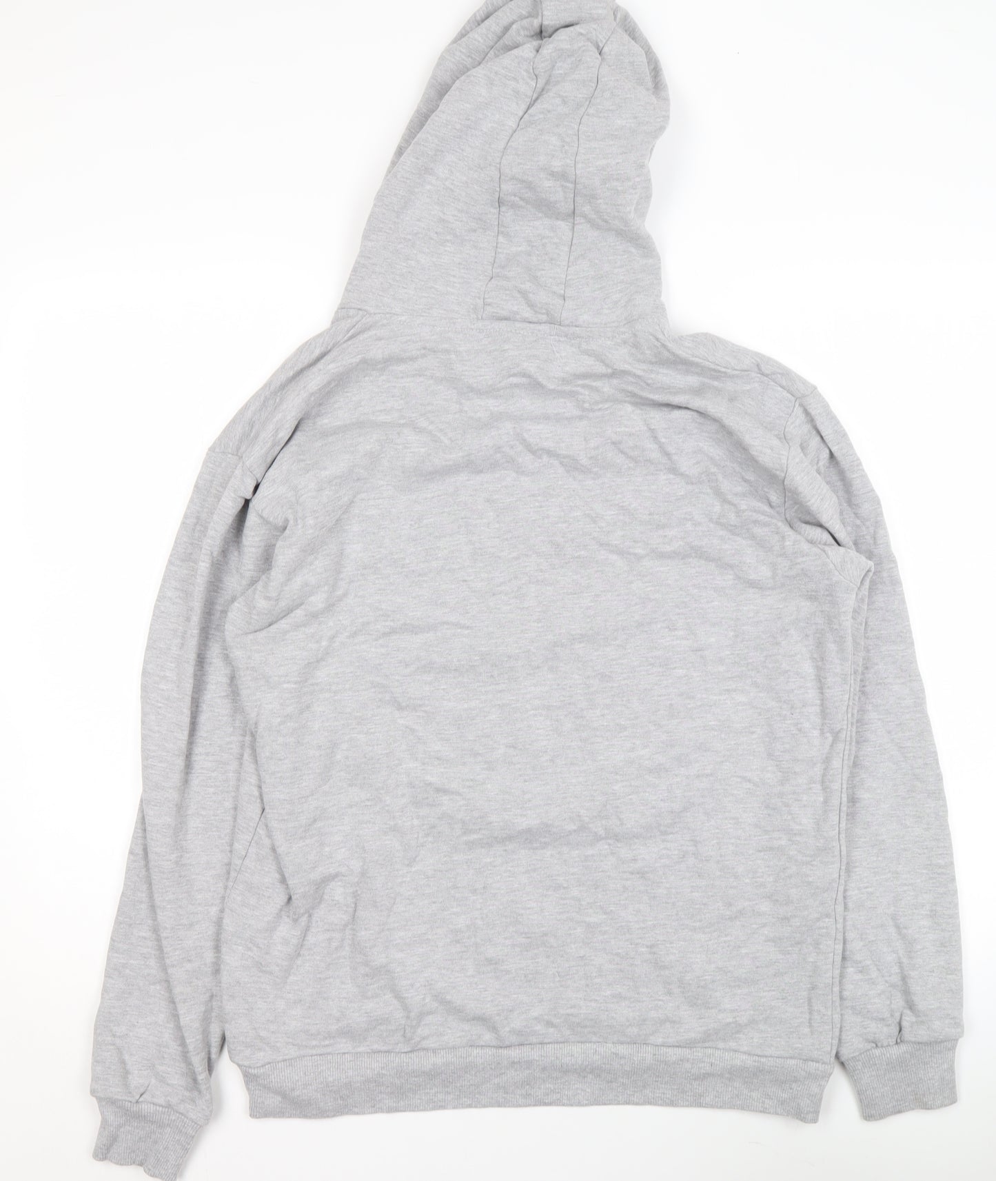 Gotcha Women Grey Pullover Hoodie Medium Graphic Print Cotton Blend