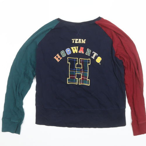 Marks and Spencer Boys Navy Hogwarts Pyjama Top Long Sleeve 8-9 Years