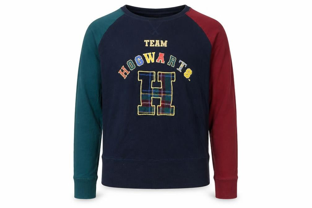 Marks and Spencer Boys Navy Hogwarts Pyjama Top Long Sleeve 8-9 Years