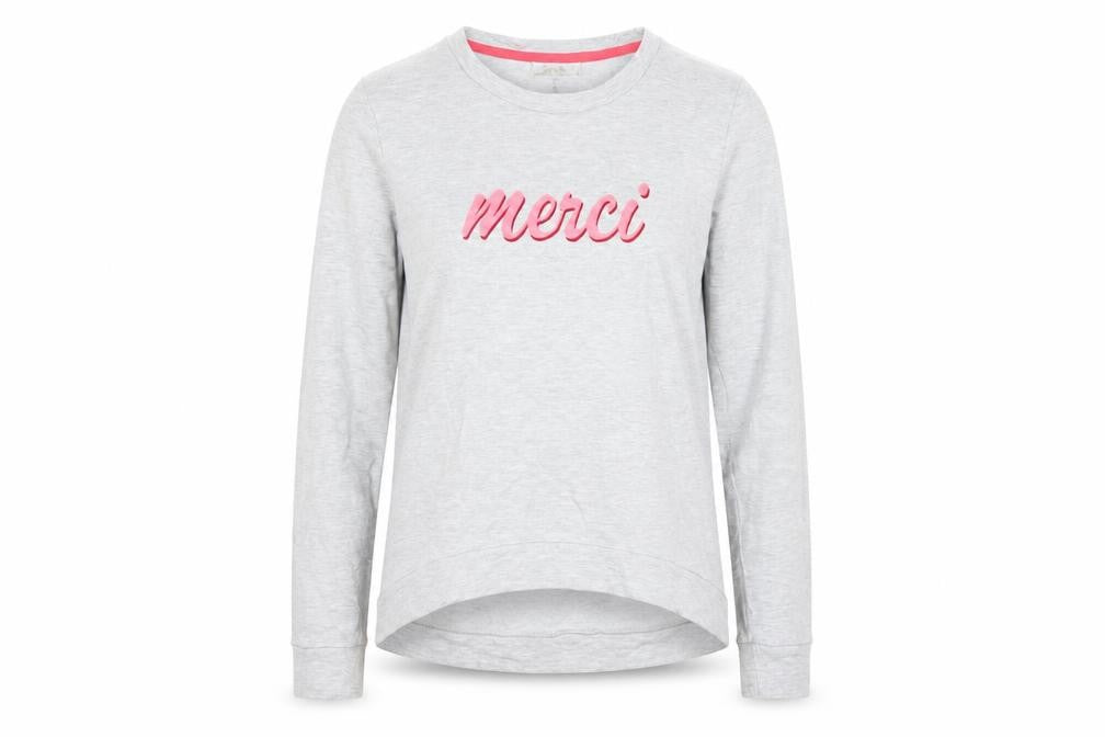 Oasis Womens Grey Merci Long Sleeve Casual T-Shirt Size M