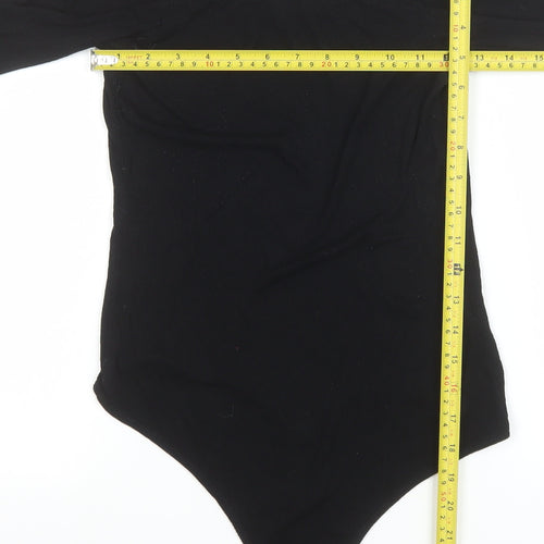 ASOS Women’s Black Off Shoulder Long Sleeve Bodysuit UK 12