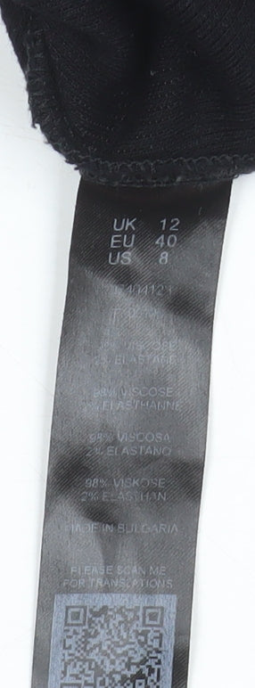 ASOS Women’s Black Off Shoulder Long Sleeve Bodysuit UK 12