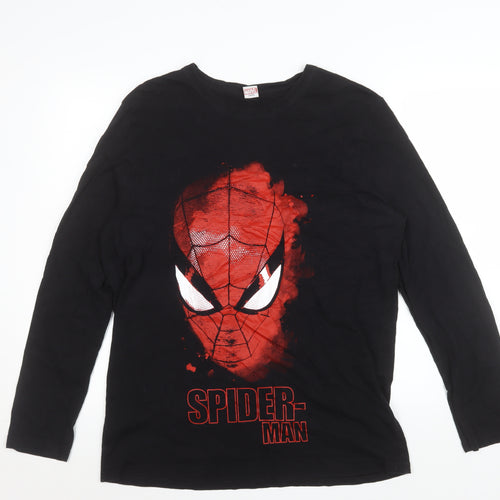 Marvel Spider-Man Black Long Sleeve Pyjama Top Mens Size L