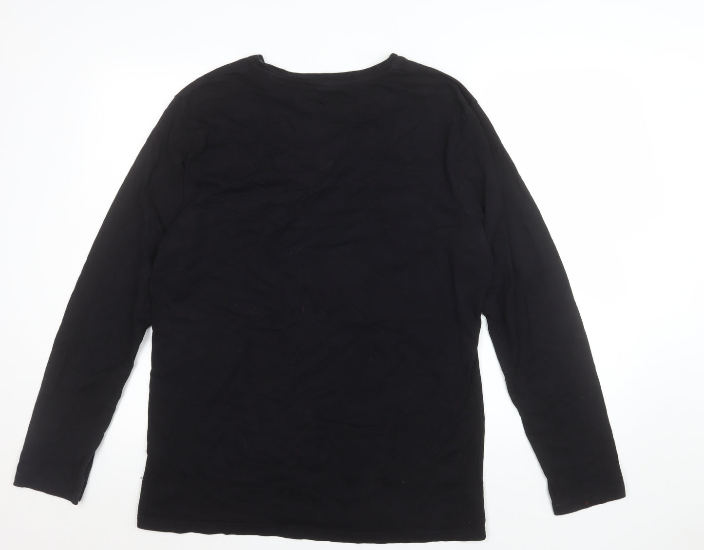 Marvel Spider-Man Black Long Sleeve Pyjama Top Mens Size L