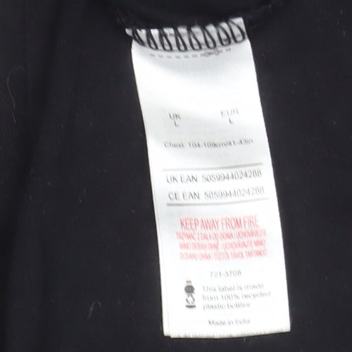 Marvel Spider-Man Black Long Sleeve Pyjama Top Mens Size L