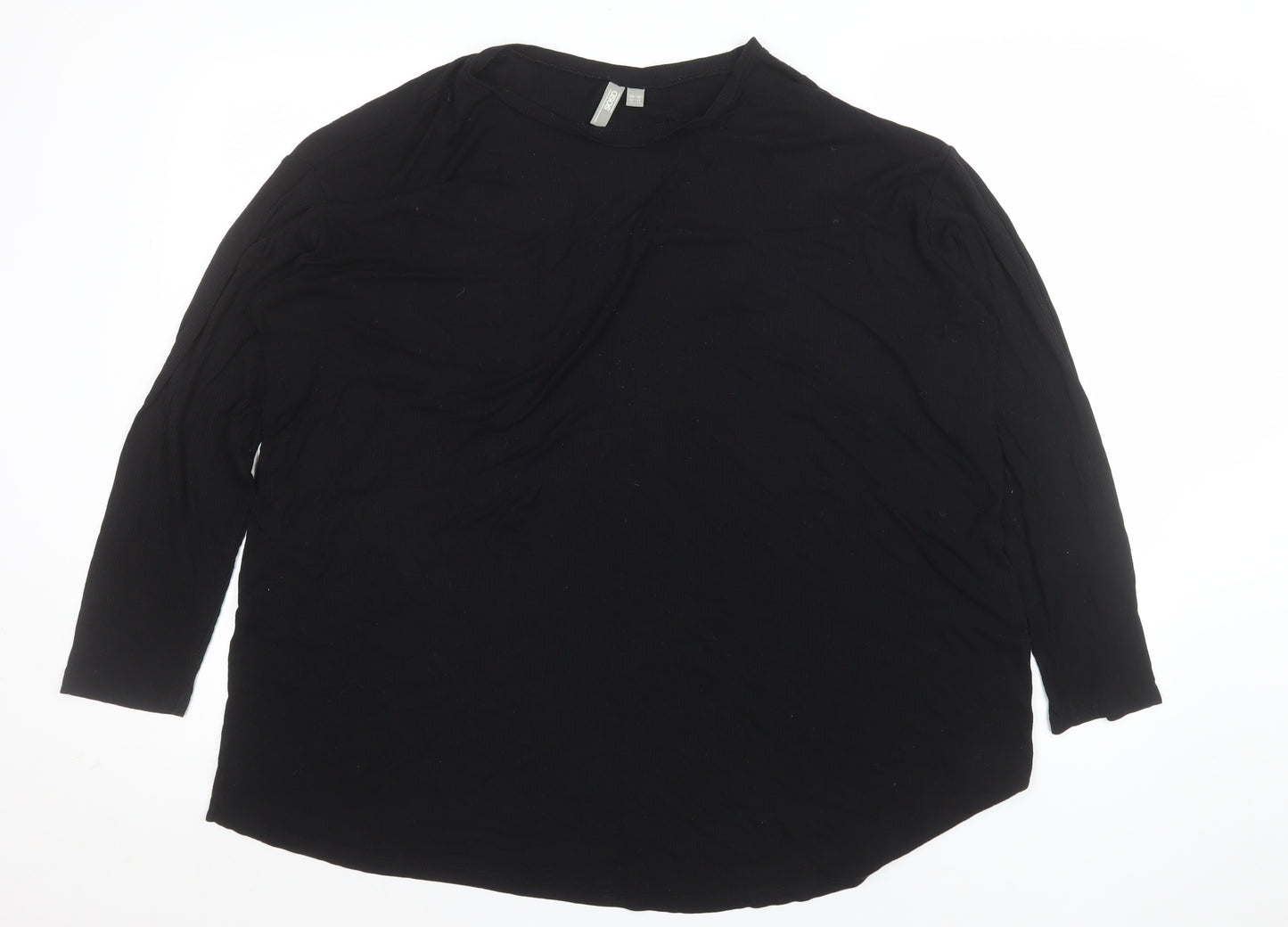 ASOS Women’s Black Long Sleeve Basic Jersey Top UK 20