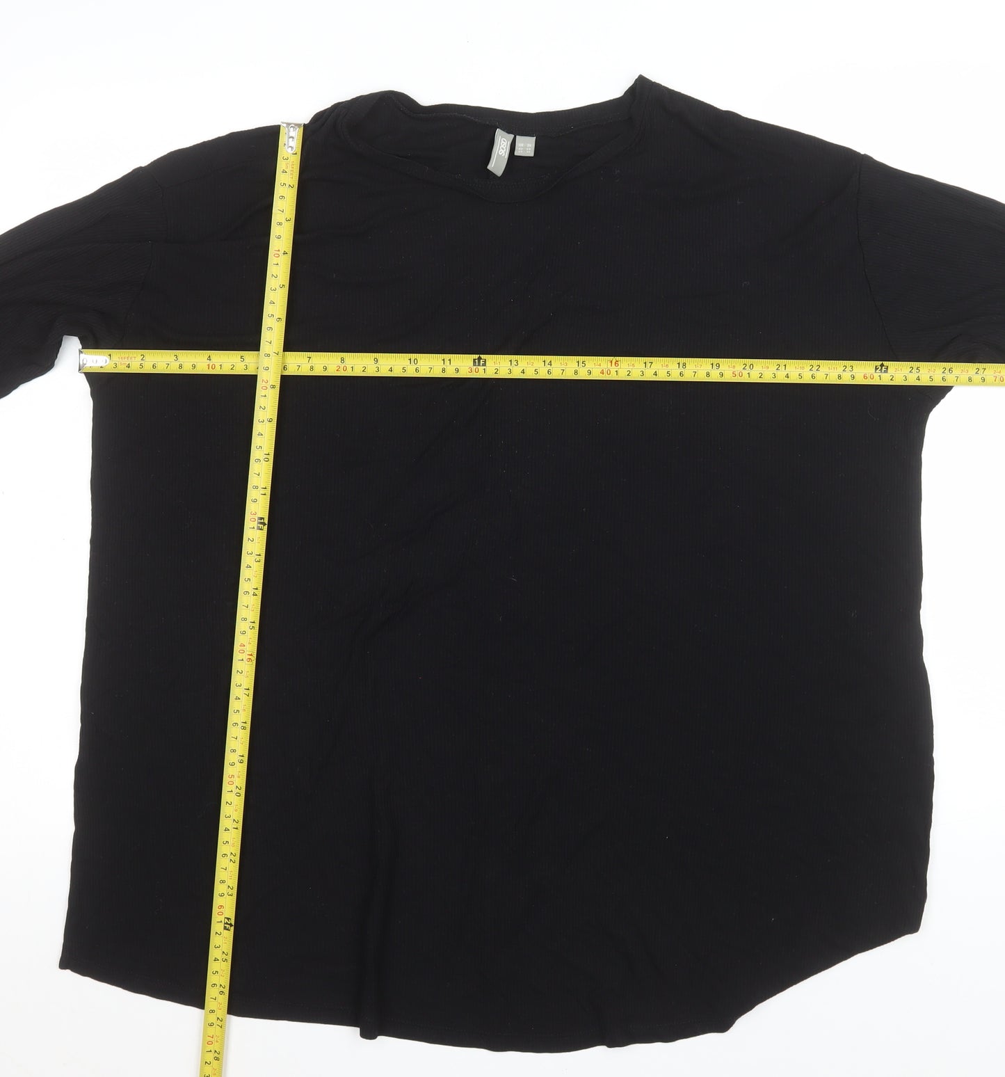 ASOS Women’s Black Long Sleeve Basic Jersey Top UK 20