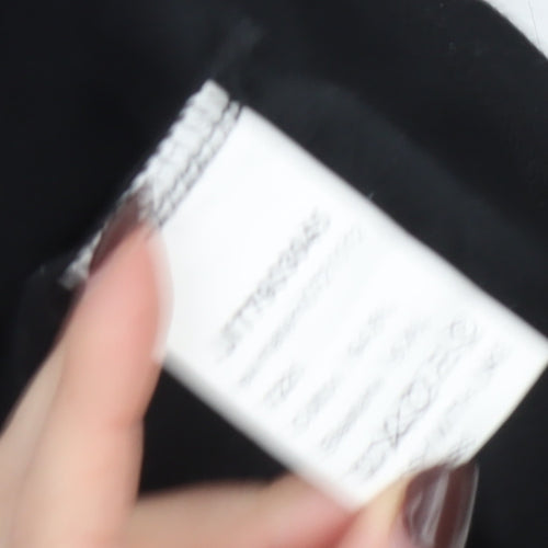 SHEIN Women's Black Size 8 Slim Fit V-Neck Wrap T-Shirt