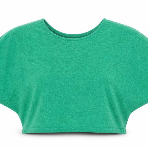 Next Women’s Green Cropped Jersey T-Shirt Size 12