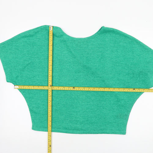 Next Women’s Green Cropped Jersey T-Shirt Size 12