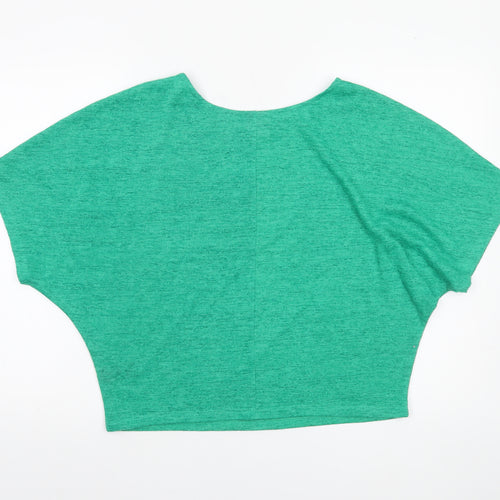 Next Women’s Green Cropped Jersey T-Shirt Size 12