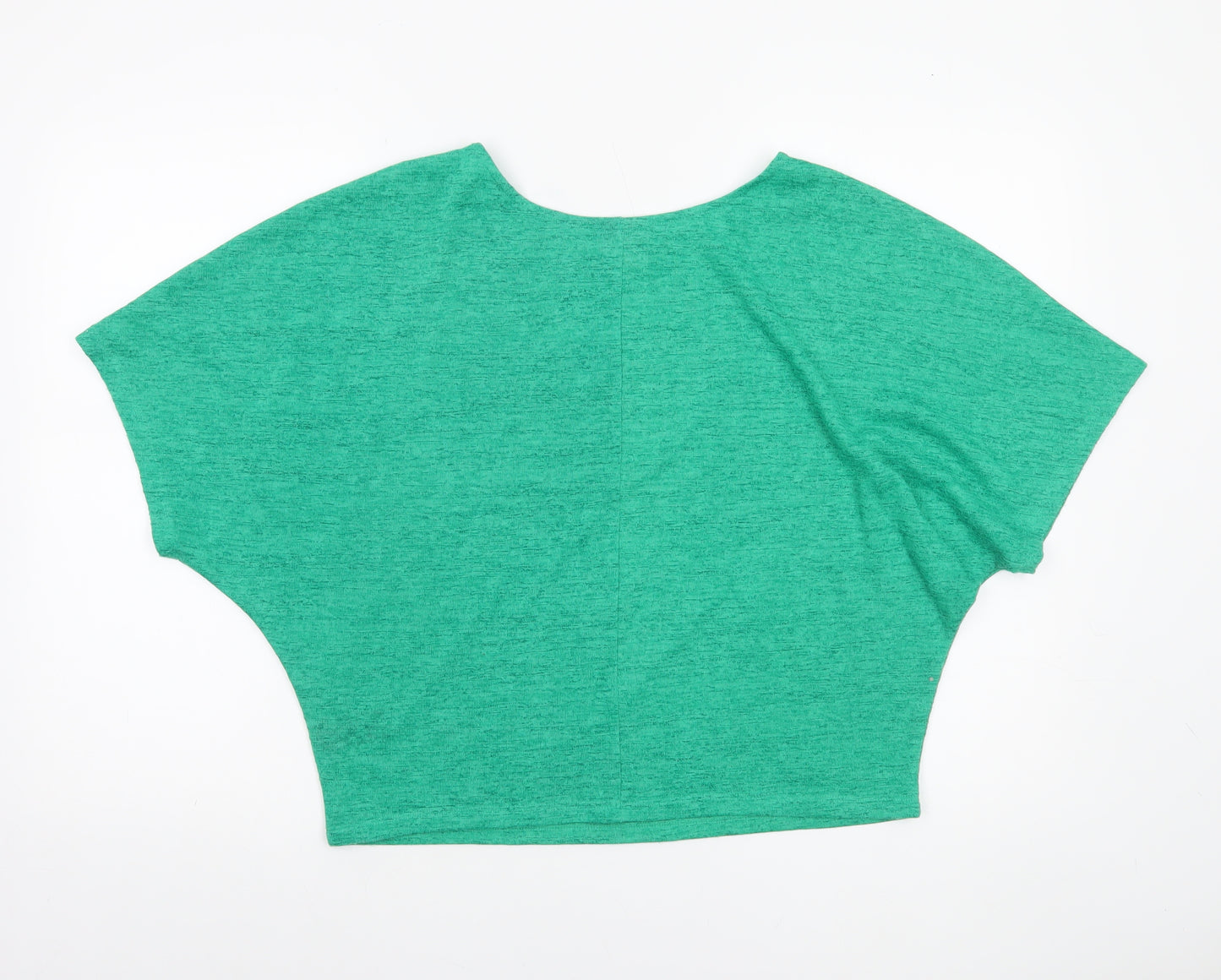 Next Women’s Green Cropped Jersey T-Shirt Size 12