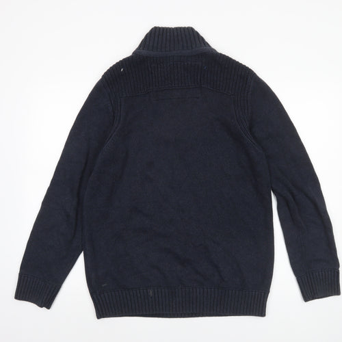 Designers at Debenhams Men's Blue Cotton Henley Jumper Medium