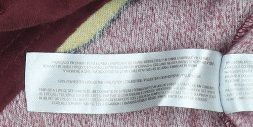 Harry Potter Women's Maroon Fleece Pyjama Top Size 10-12