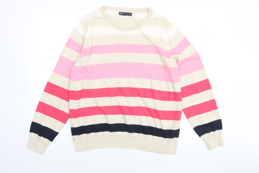 Marks and Spencer Women’s Multicoloured Striped Jumper Size 16