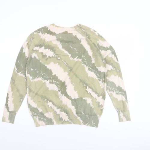 Marks and Spencer Women’s Green Camouflage Pullover Jumper Size S
