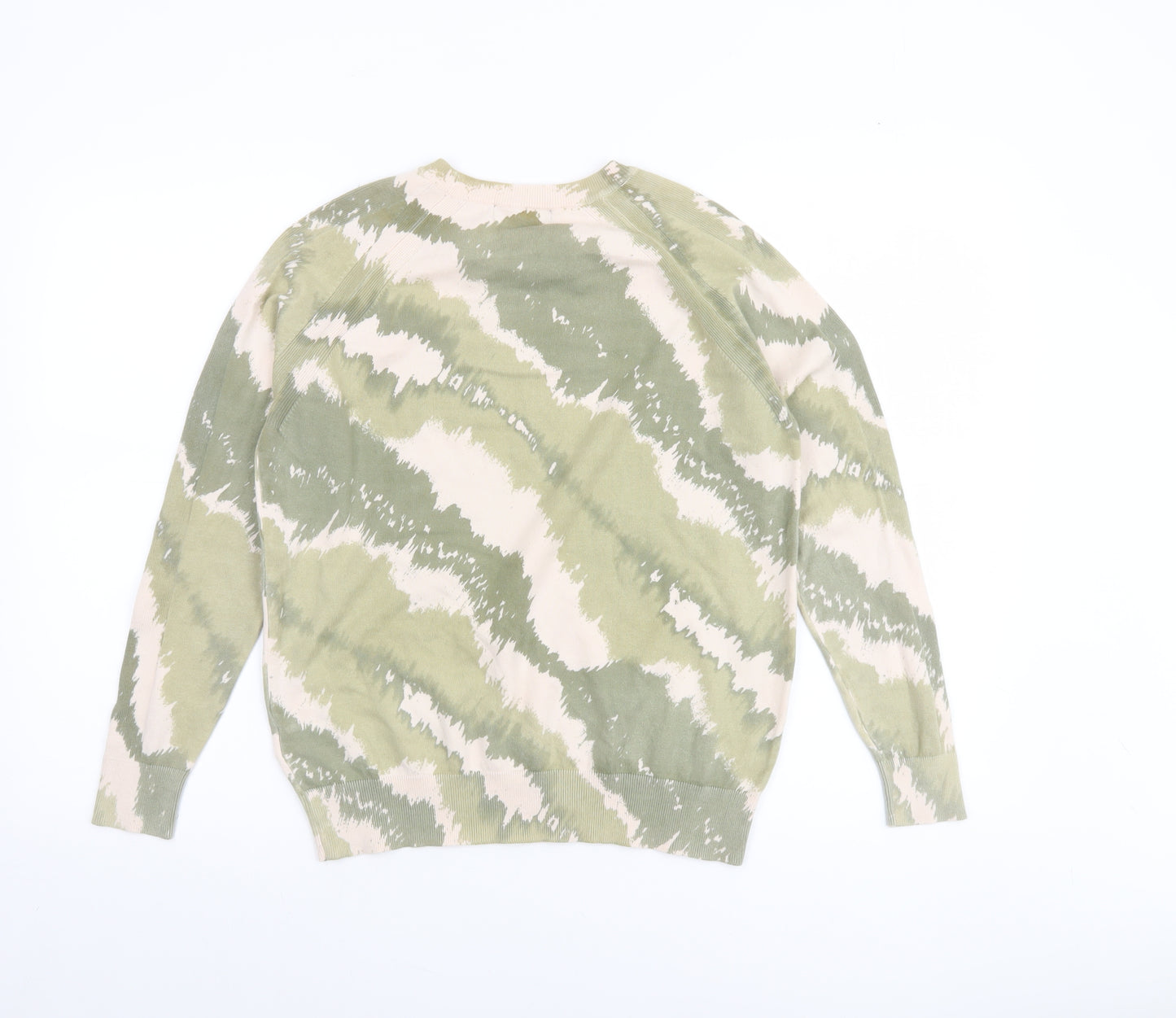 Marks and Spencer Women’s Green Camouflage Pullover Jumper Size S