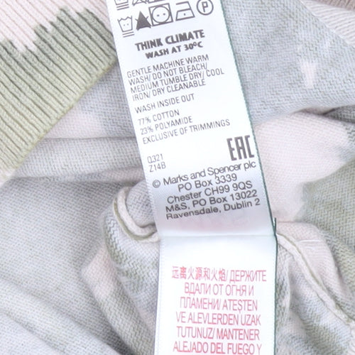 Marks and Spencer Women’s Green Camouflage Pullover Jumper Size S