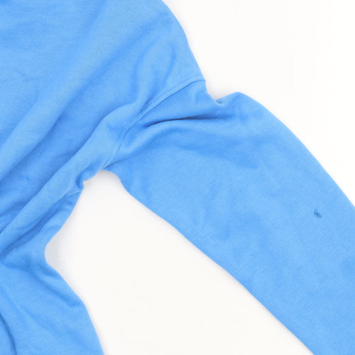 Disney Women Blue XS Pullover Sweatshirt Stitch Aloha Graphic