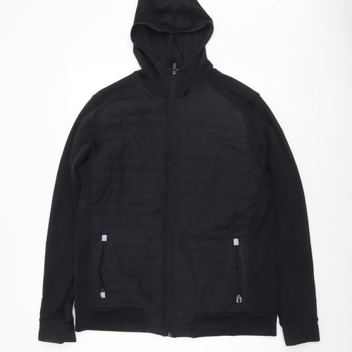 Dunnes Stores Mens Black L Hooded Softshell Activewear Jacket