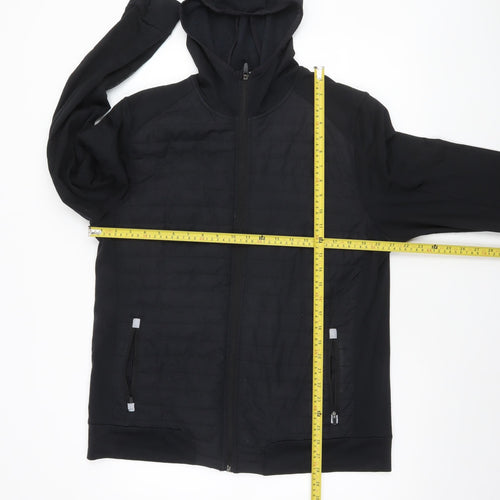 Dunnes Stores Mens Black L Hooded Softshell Activewear Jacket