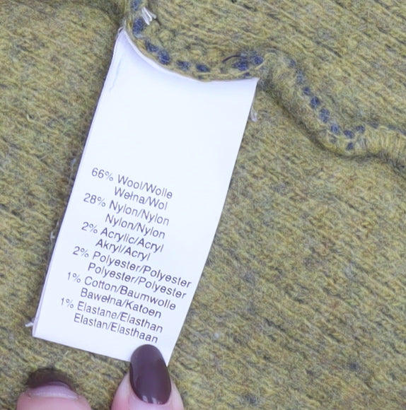 Chiaramente Women's Blue Wool Hooded Cardigan Size S