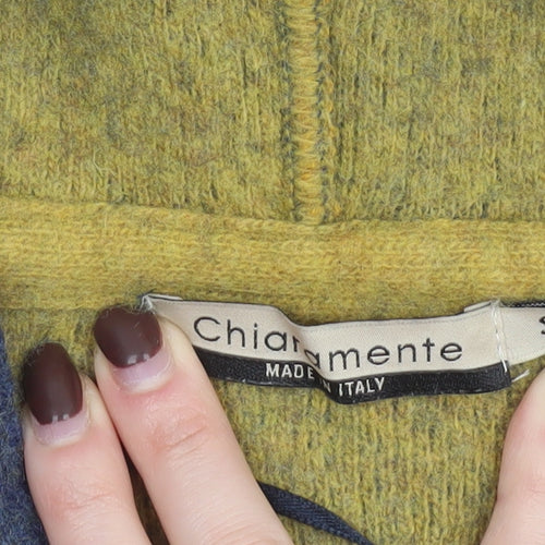 Chiaramente Women's Blue Wool Hooded Cardigan Size S