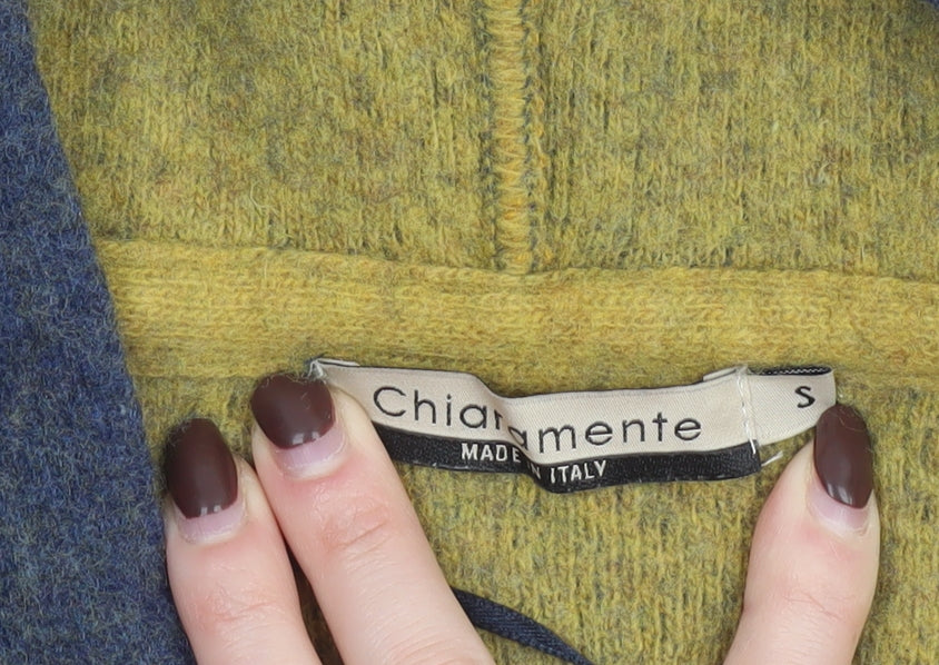 Chiaramente Women's Blue Wool Hooded Cardigan Size S