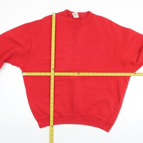 United Colors of Benetton Mens Red Small Crew Neck Pullover Sweatshirt