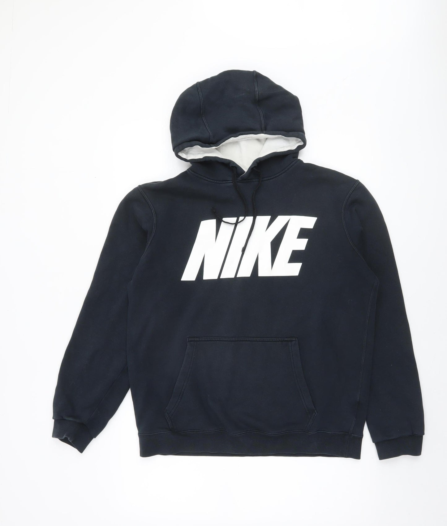 Nike Men's Black Pullover Hoodie Medium Graphic Print Sportswear