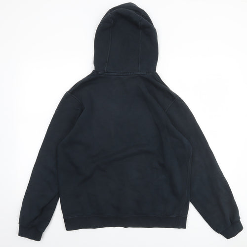 Nike Men's Black Pullover Hoodie Medium Graphic Print Sportswear