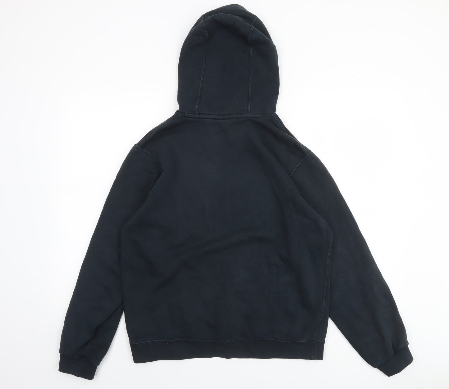 Nike Men's Black Pullover Hoodie Medium Graphic Print Sportswear