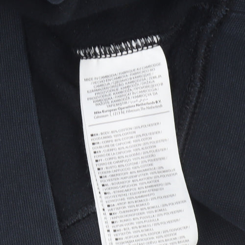 Nike Men's Black Pullover Hoodie Medium Graphic Print Sportswear