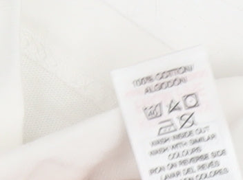 Dunnes Stores Boys White Wave Spot Graphic Cotton T-Shirt 4-5 Years