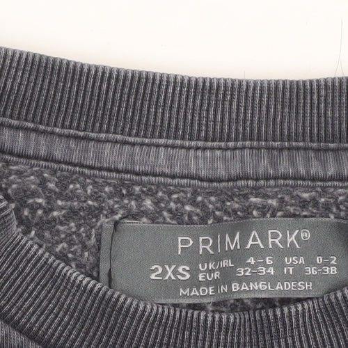 Primark Womens Black 2XS Pullover Sweatshirt The Starry Night Graphic Print