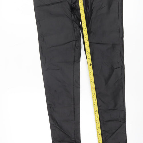 Estee Brown Womens Black Slim Fit Stretch Trousers Size 12