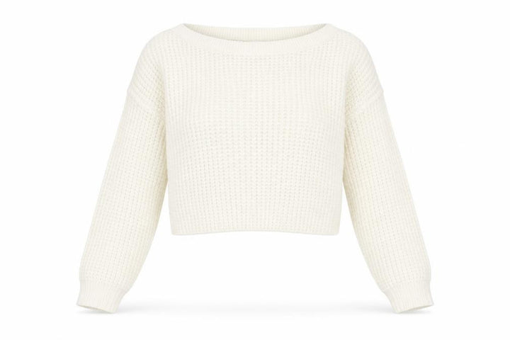 Missguided Petite Women's Ivory Waffle Knit Jumper Size 10/12