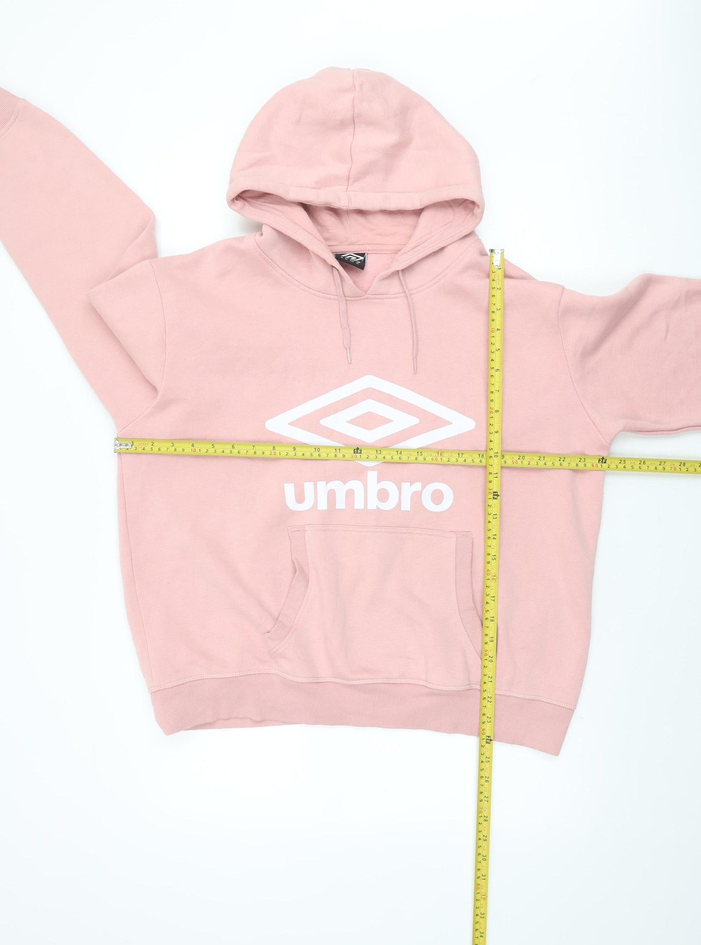 Umbro Womens Pink XL Pullover Hoodie Sweatshirt Casual Logo