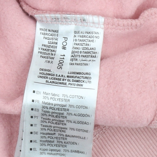 Umbro Womens Pink XL Pullover Hoodie Sweatshirt Casual Logo