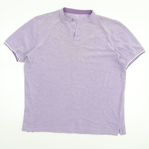 Dunnes Stores Men’s Purple Regular Fit Cotton Polo Shirt XL