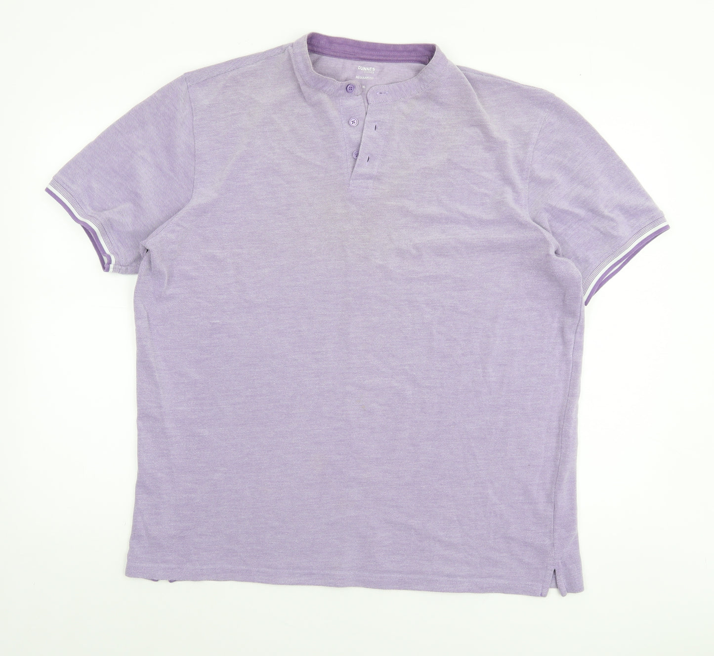 Dunnes Stores Men’s Purple Regular Fit Cotton Polo Shirt XL