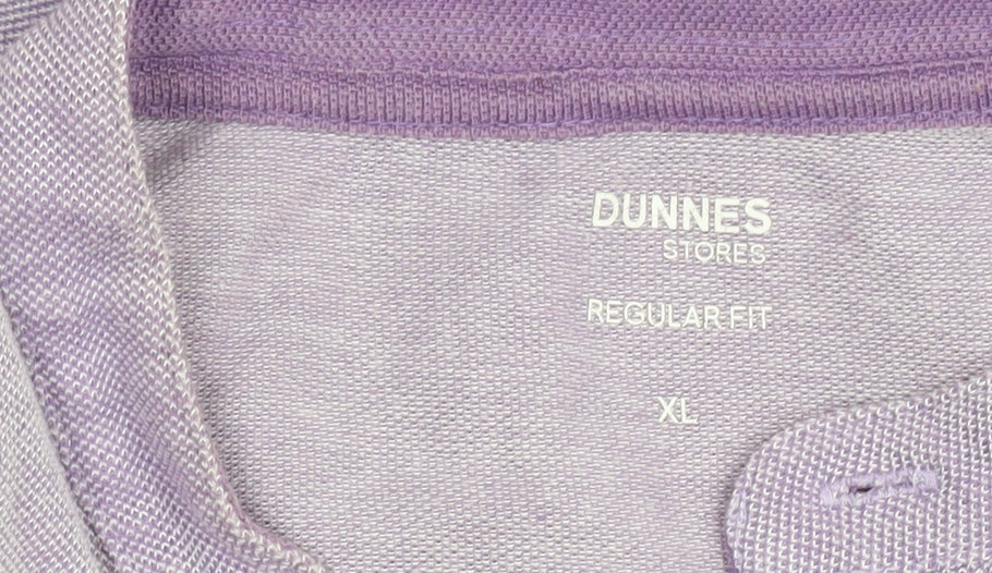 Dunnes Stores Men’s Purple Regular Fit Cotton Polo Shirt XL