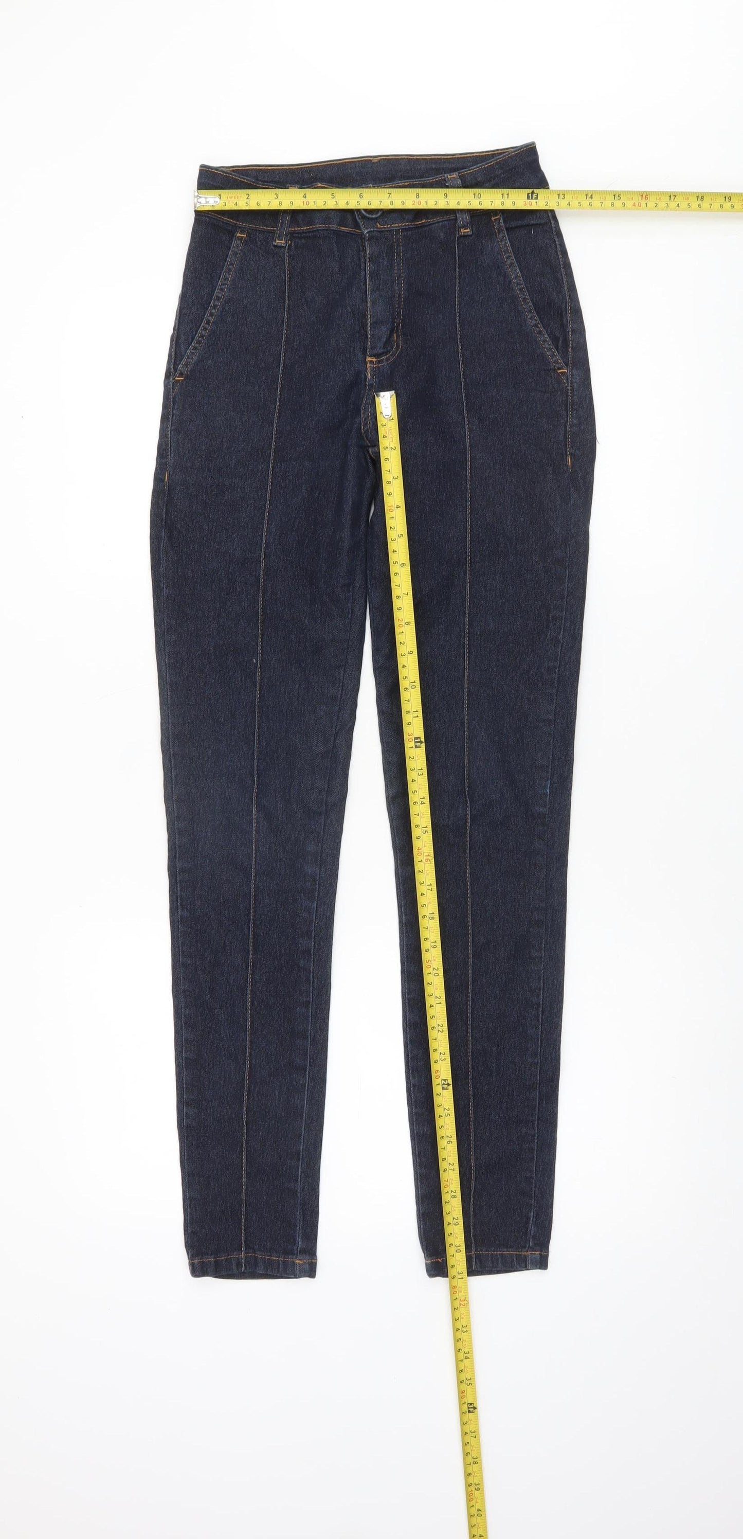 Sawary Women's Blue High Rise Straight Denim Jeans Size 8