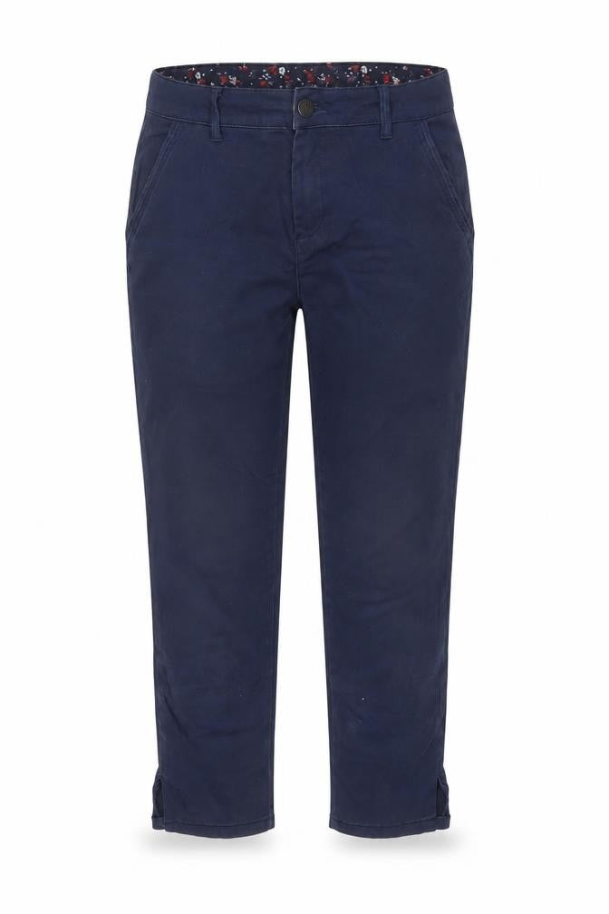 Front view of Love Jeans Women's Blue Chino Trousers, size 8, Regular Fit