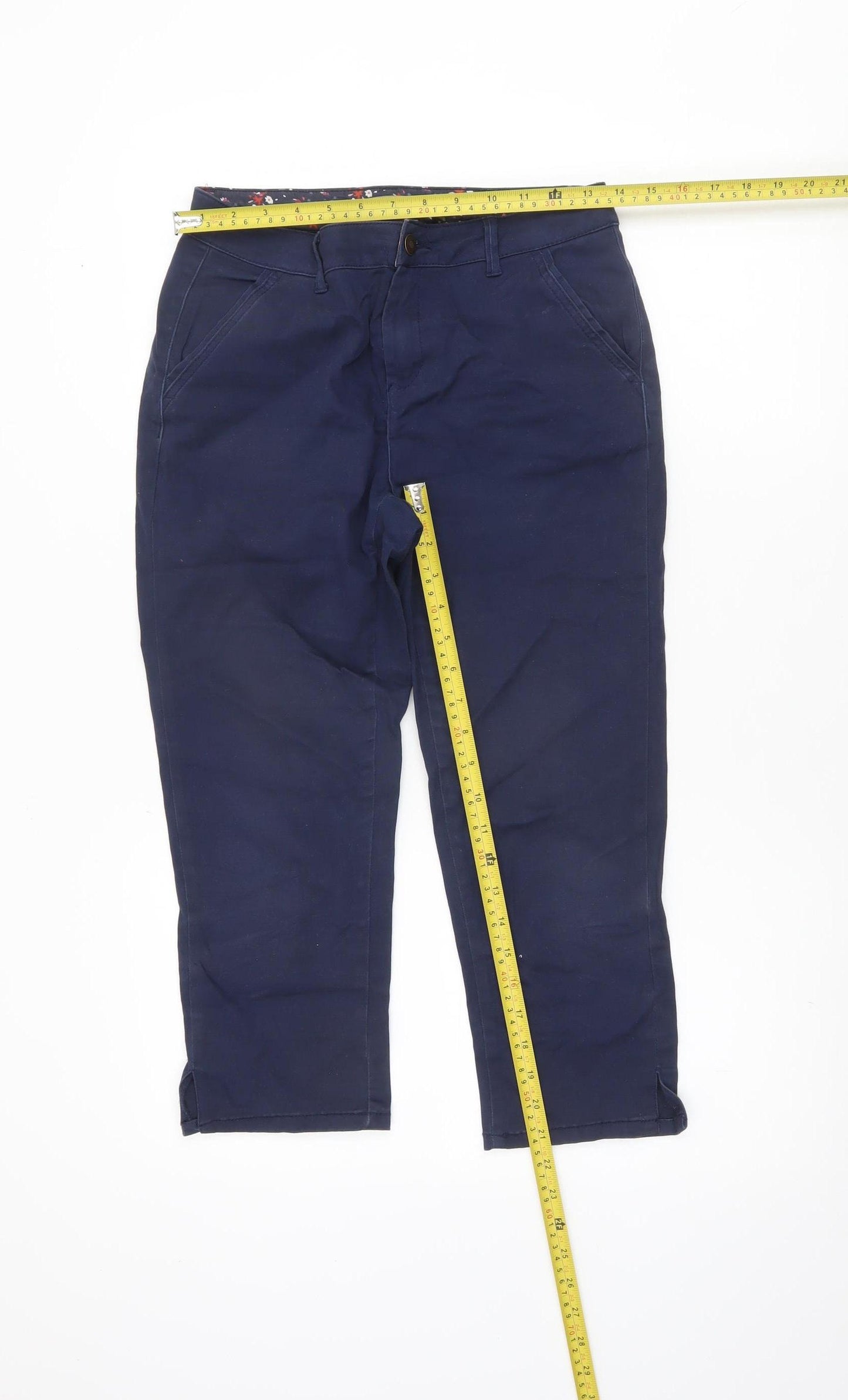 Love Jeans Women's Blue Chino Trousers Size 8 Regular Fit
