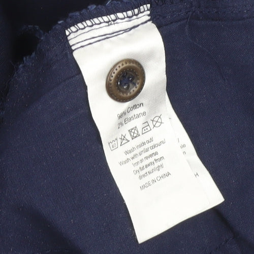 Love Jeans Women's Blue Chino Trousers Size 8 Regular Fit